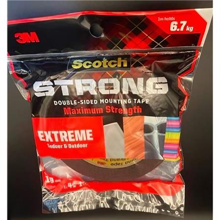 SCOTCH EXTREME DOUBLE-SIDED MOUNTING TAPE 19MMx4M (M19)