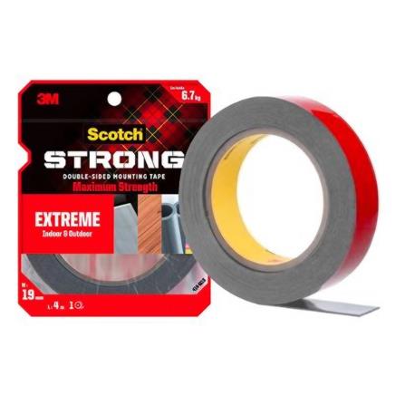 SCOTCH EXTREME DOUBLE-SIDED MOUNTING TAPE 19MMx4M (M19)