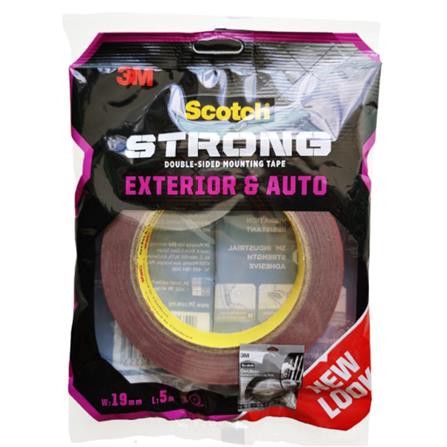 SCOTCH EXTERIOR & AUTO DOUBLE-SIDED MOUNTING TAPE 19MMx5M (710-M19)