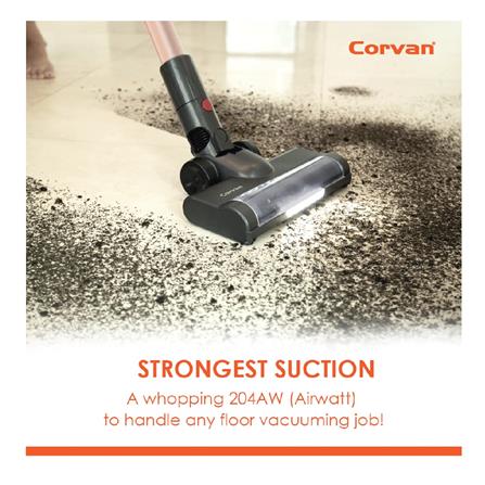 CORVAN STICK VACUUM+MOP CCV-K18-PRO 0.8LITER RUNTIME 60MINUTES