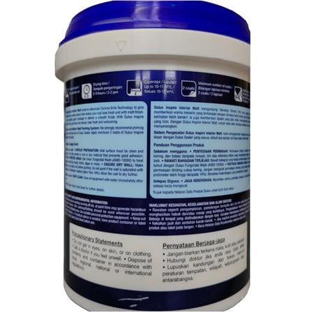 DULUX INSPIRE MATT 5L BASE B INTERIOR PAINT