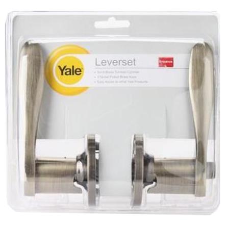 ENTRANCE LEVER YALE L5327 US5 ANTIQUE BRASS