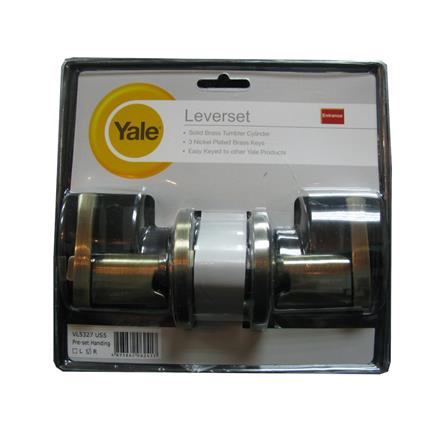 ENTRANCE LEVER YALE L5327 US5 ANTIQUE BRASS