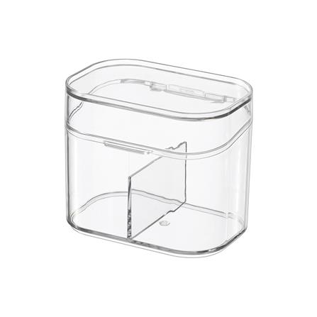 SMALL COSMETIC BOX 10.7X7.7X9.1CM CLEAR STACKO