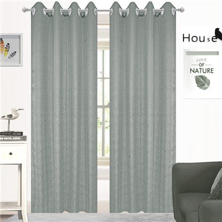 HLS CURTAIN EYELET BELLE UV 140X280CM LIGHT GRAY