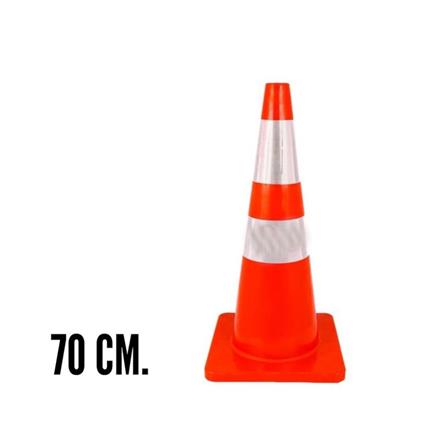 RIGHT PVC TRAFFIC CONE 70CM ORANGE