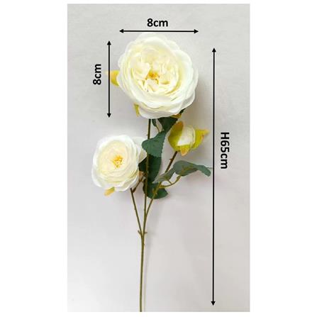 FAH LEAN SPRAY FLOWER CAMELLIA ROSE 2828  65CM ARTIFICIAL FLOWER (STEMS)