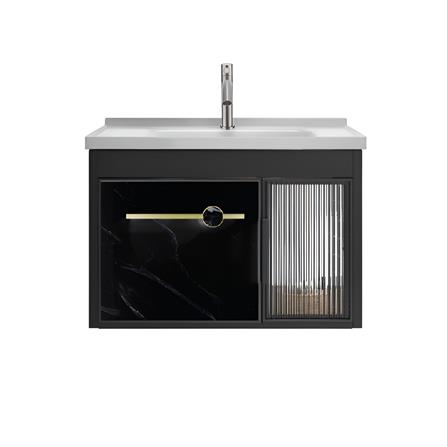 MD COUNTER WASHBASIN MBCS-600-MBB 5 IN 1 MARBLE BLACK