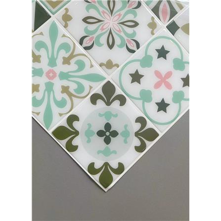 TARA PEEL&STICK VINYL STICKER 30X30 MINT MOROCCCO 2S