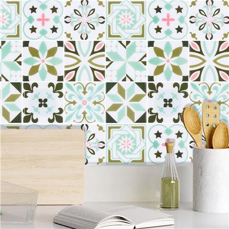 TARA PEEL&STICK VINYL STICKER 30X30 MINT MOROCCCO 2S