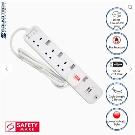 4G2M T/SCKT NEON WH PS-114 SOUNDTEOH