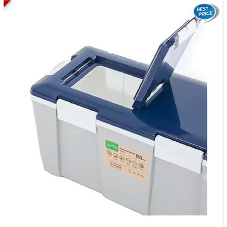 SPRING COOLER WITH WHEEL 55L AG550 GREY BLUE