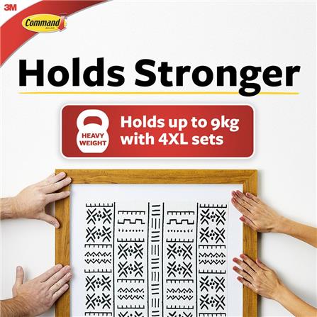 COMMAND PICTURE HANGING STRIPS EXTRA LARGE BLACK 17217