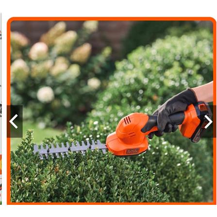 BLACK & DECKER SHEAR SHRUBBER 20V BCSS20D1-B1 BLACK-ORANGE