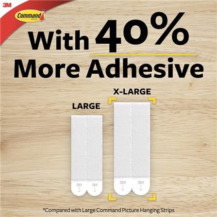 COMMAND PICTURE HANGING STRIPS EXTRA LARGE WHITE 17217