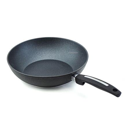 CS MUNSTER WOK PAN 28CM WITH FROSTED COATING CSWOK24982