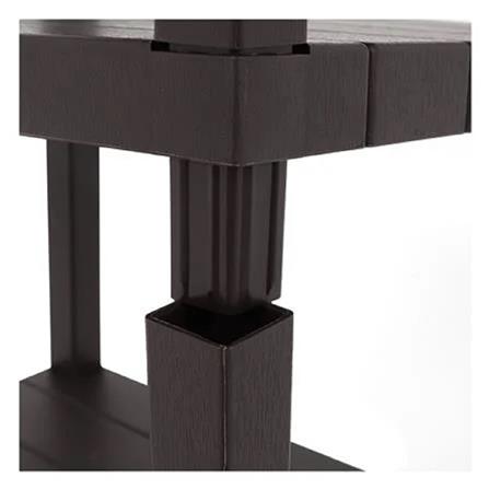 4-TIER SHELVING UNIT STACKO BRICK 30X40X100CM BROWN