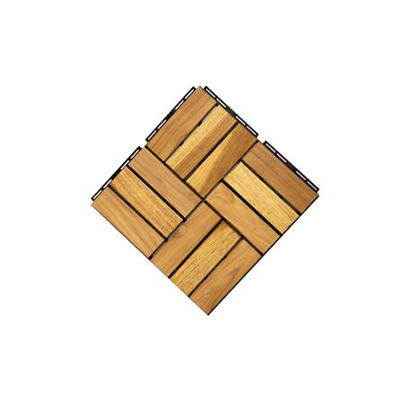 BeNK ACACIA DECK TILE 12SLAT 30X30 YELLOW