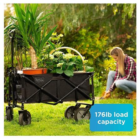 BLACK & DECKER COLLAPSIBLE WAGON CART BDCWBK01-XJ 80KG &ndash; BLACK