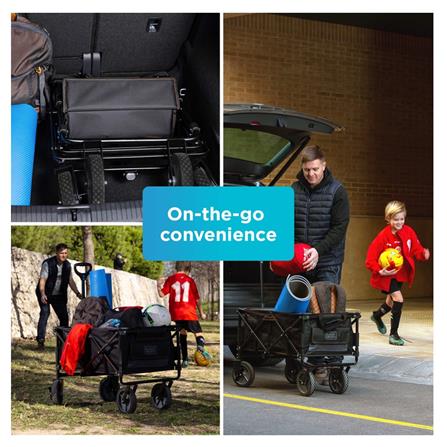 BLACK & DECKER COLLAPSIBLE WAGON CART BDCWBK01-XJ 80KG &ndash; BLACK