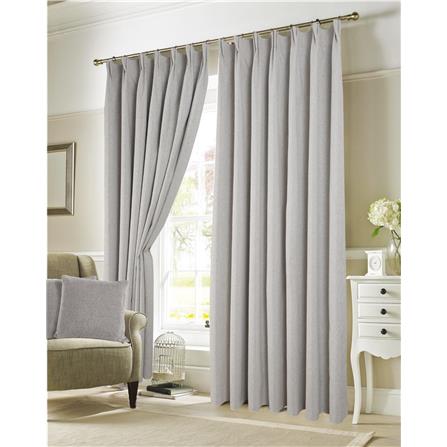 RED DANIELLE CURTAIN FRENCH PLEAT SUNBLOCK C11 80924 3P LIGHT GRAY