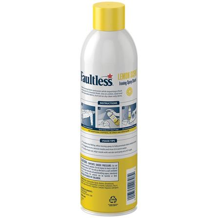 FAULTLESS LEMON SCENT IRONING SPRAY STARCH 567G