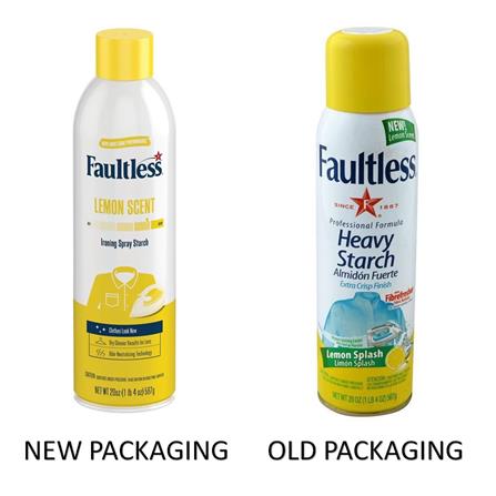 FAULTLESS LEMON SCENT IRONING SPRAY STARCH 567G