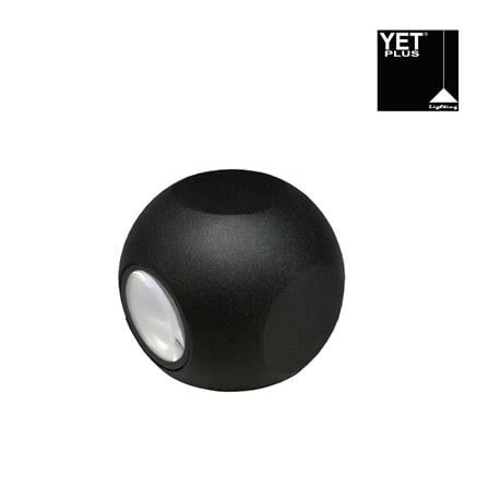 YETPLUS WALL OUTDOOR W3208-2 2X3W WARM WHITE (3000K)