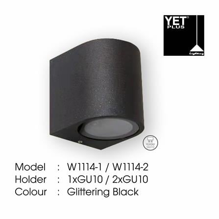 YETPLUS WALL OUTDOOR W1114-1 GU10 WARM WHITE (3000K)