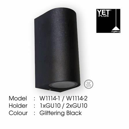 YETPLUS WALL OUTDOOR W1114-2 GU10 WARM WHITE (3000K)