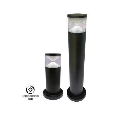 YETPLUS BOLLARD P2008 GU10 BLACK H50