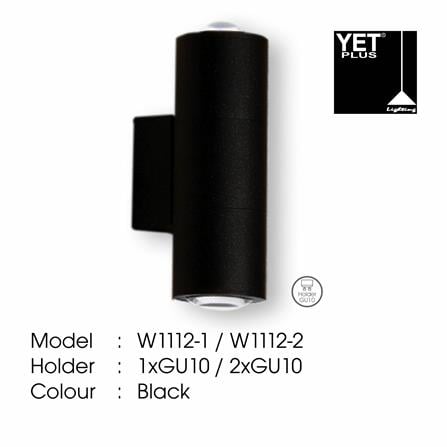YETPLUS WALL OUTDOOR W1112-2 GU10 WARM WHITE (3000K)