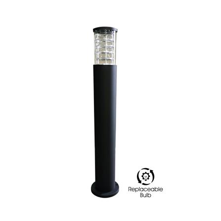 YETPLUS BOLLARD A0144 E27 BLACK H80