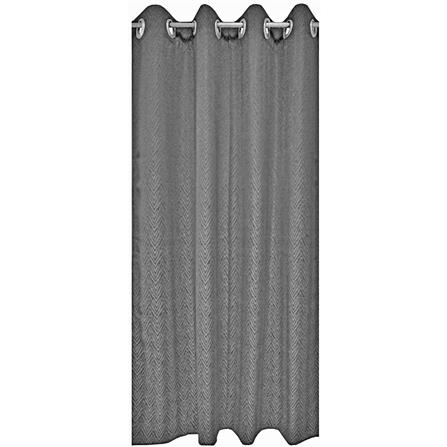HLS CURTAIN EYELET BELLE UV 140X250CM DARK GRAY