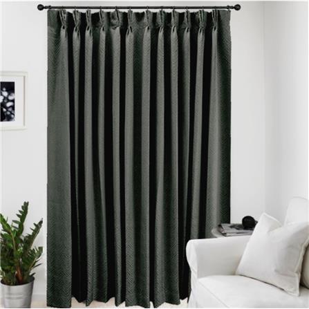 HLS CURTAIN FRENCH PLEAT BELLE UV 140X250CM DARK GRAY
