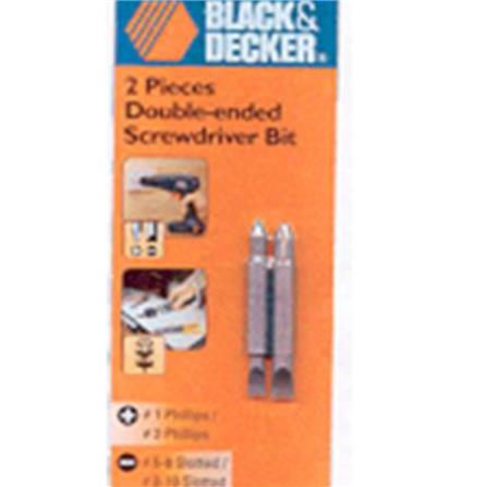 DOUBLE-ENDED SCREWDRIVER BIT BLACK & DECKER 71-450 2EA/SET