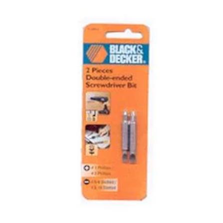 DOUBLE-ENDED SCREWDRIVER BIT BLACK & DECKER 71-450 2EA/SET