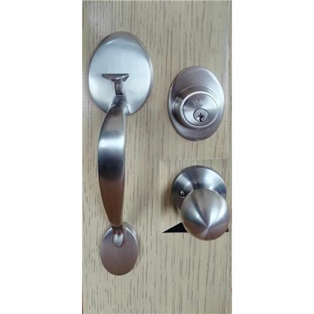 YALE ENTRANCE HANDLE SET NV/CA5057 US15 SATIN NICKEL