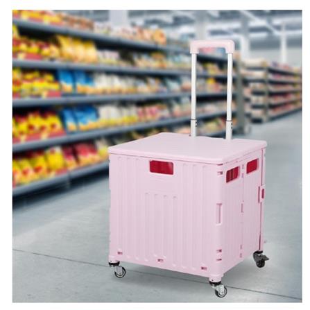 FOLDABLE CART OKURA 4 WHEEL 50KG (PINK)
