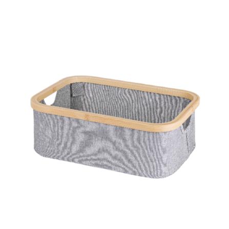 CLOTH BASKET GREY 38X13.5CM PLIM HPR-2023-005