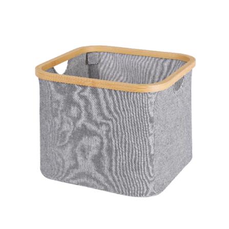 CLOTH BASKET GREY 33X27CM PLIM HPR-2023-004