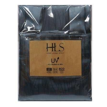 HLS CURTAIN TAB TOP LIANA UV 130X250CM GRAY