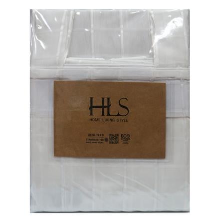 HLS SHEER CURTAIN TAB TOP SCOT 150X180CM WHITE