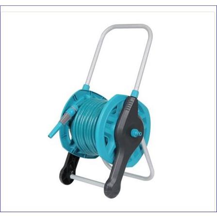 GROUND BASED HOSE REEL SPRING 1/2"X25M CYAN