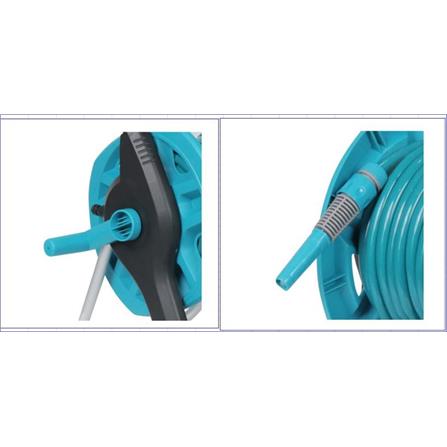 GROUND BASED HOSE REEL SPRING 1/2"X25M CYAN