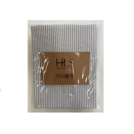 HLS SHEER CURTAIN H.TAP GRID 140X280CM GRAY