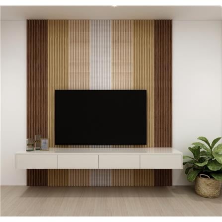 ECOCLASS WALL LINE 300X16X2.5CM A4-400 ZINCO GREY 0.48M2