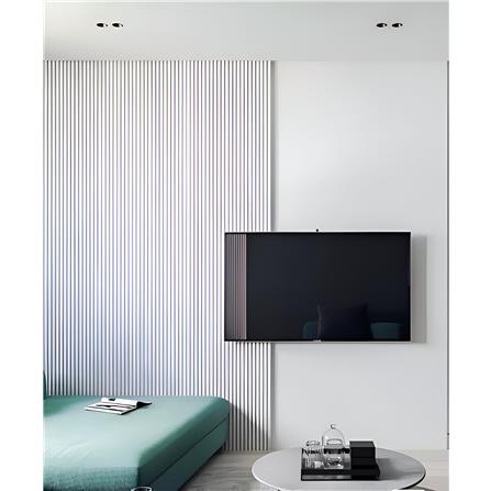 ECOCLASS WALL LINE 300X16X1.5CM M6-07 MIKI WHITE 0.48M2 1pc