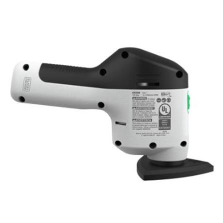 BLACK & DECKER CORDLESS DETAIL SANDER REVIVA REVDS12C-B1 12V