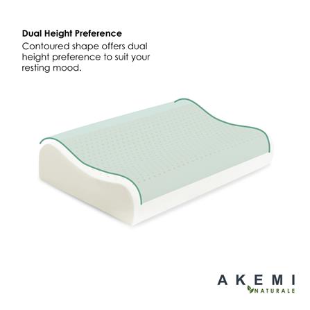 AKEMI NATURALE VENTILATED CONTOUR LATEX PILLOW